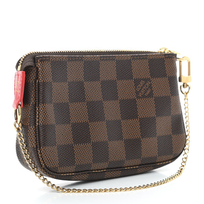 Louis Vuitton Damier Ebene 2019 Christmas Animation Mini Pochette Accessories Red 3 of 6