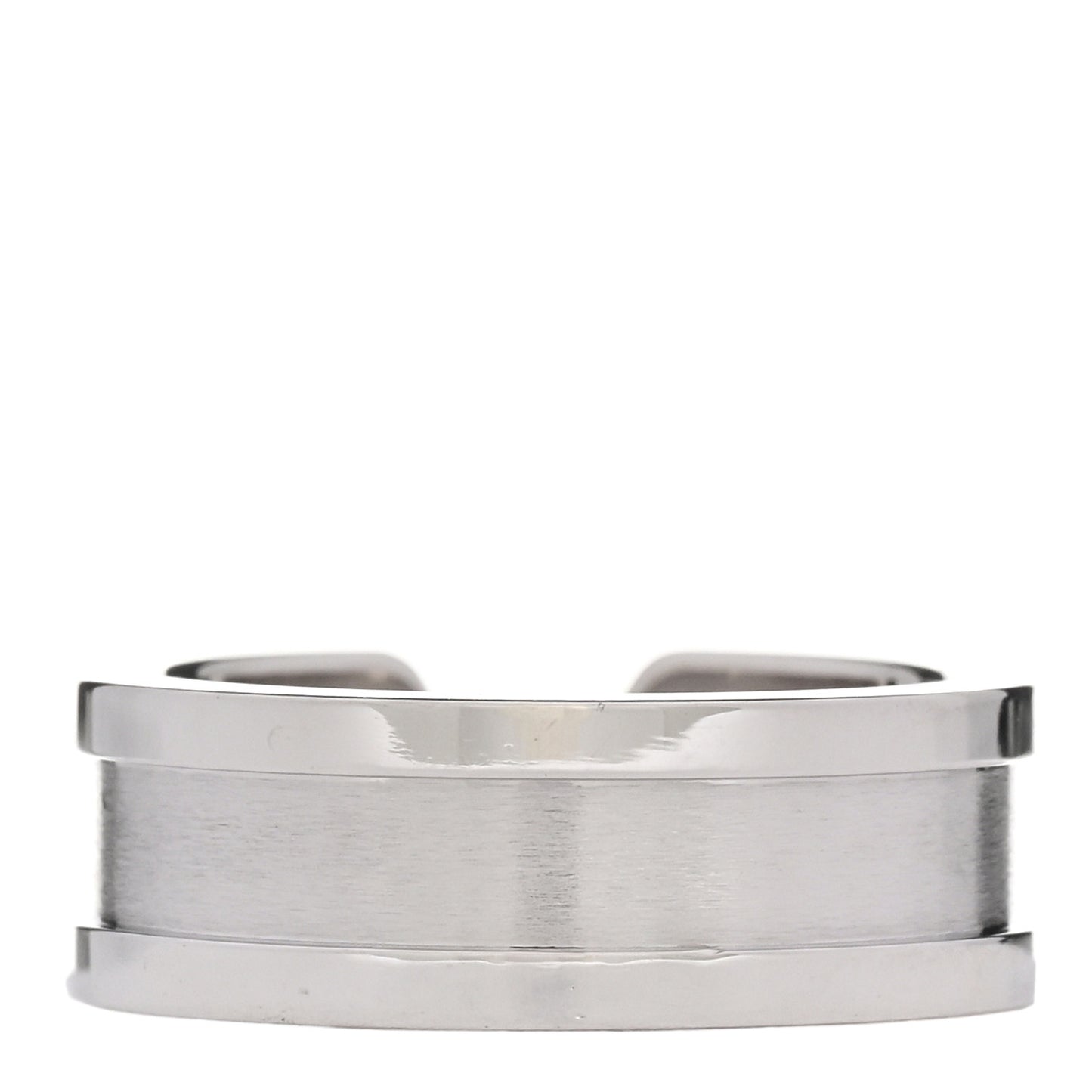 18K White Gold 6.5mm C De Cartier Ring 49 5