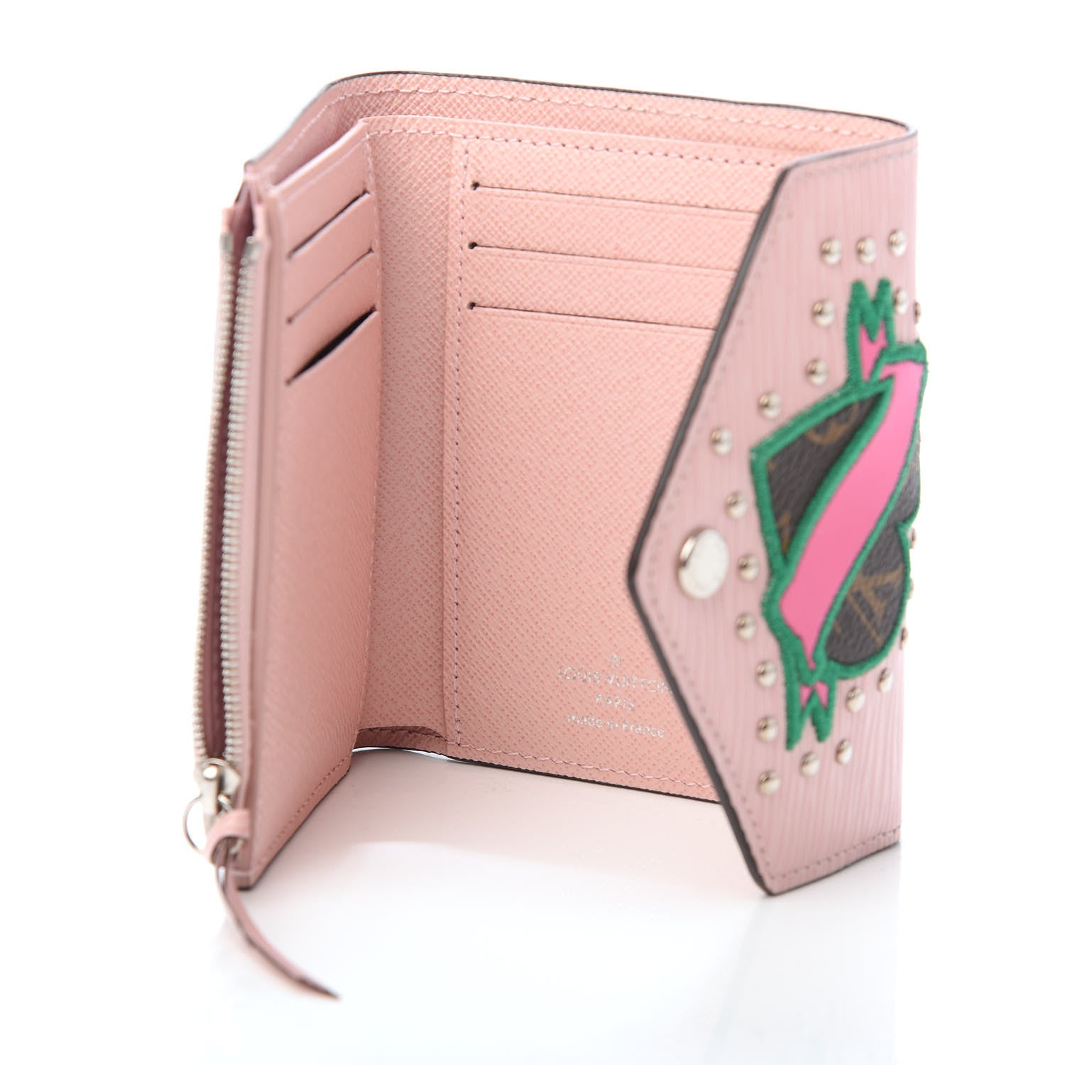 Louis Vuitton Epi Victorine Stories Wallet Rose Ballerine 5 of 7