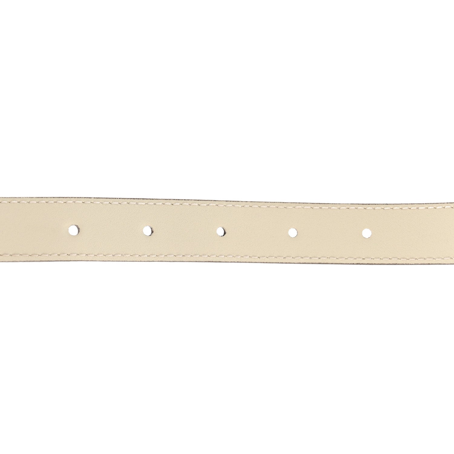 Gucci Azalea Calfskin Enamel Monochrome Double G 20mm Belt 110 44 Mystic White 4 of 6