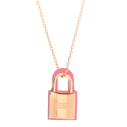 Hermes Swift O'Kelly Pendant Necklace Rose Azalee 4 of 7