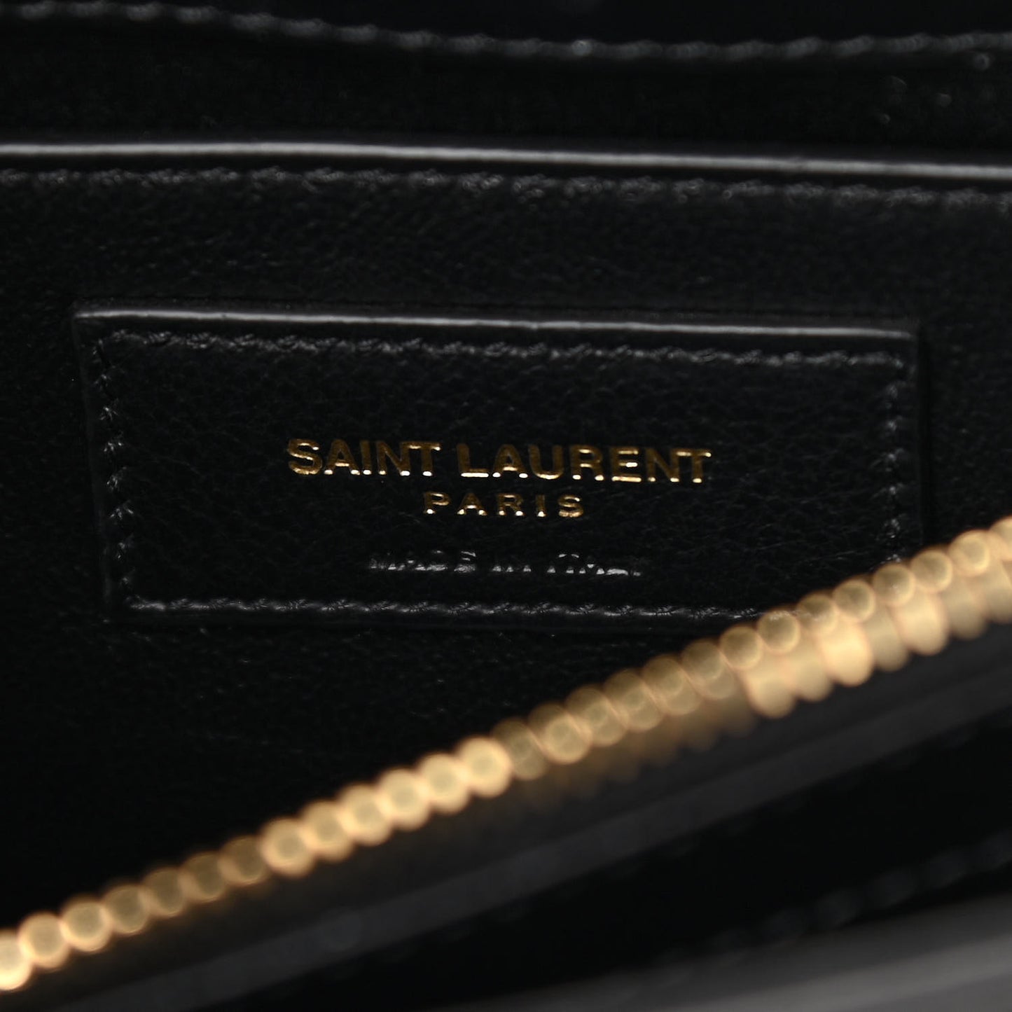 Calfskin Y Quilted Monogram Small Loulou Chain Satchel Black