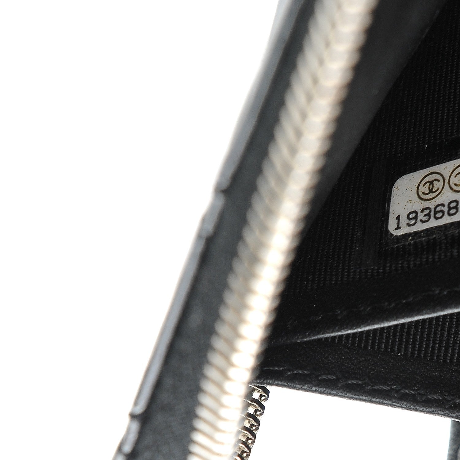 Chanel Patent Calfskin Quilted Zipped Clutch Black 8 of 8