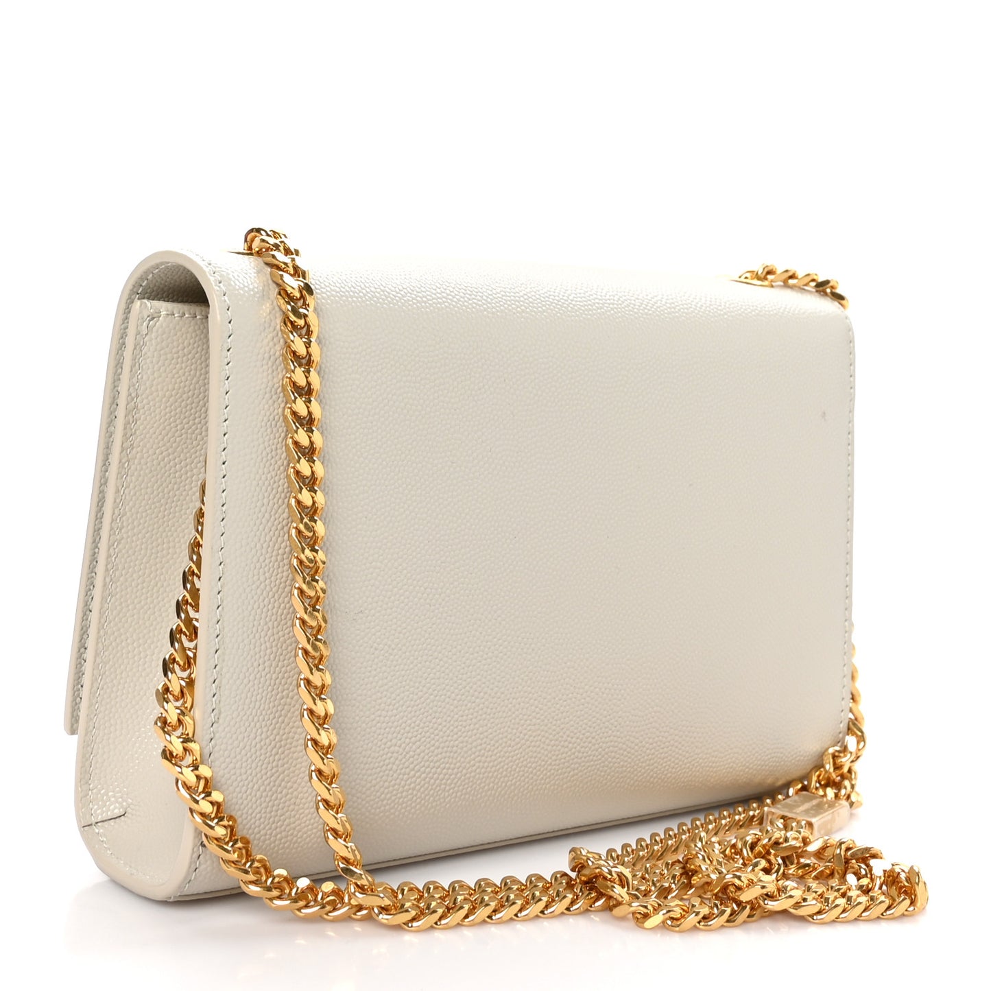 Grain De Poudre Small Monogram Kate Satchel Crema Soft