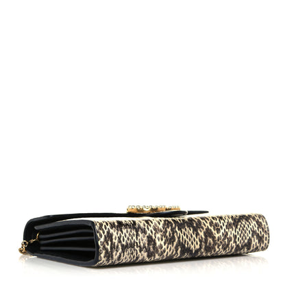 Gucci Snakeskin Pearly GG Marmont Chain Wallet Roccia 4 of 11