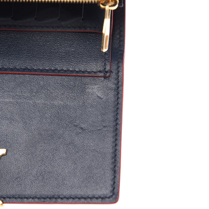 Louis Vuitton Taurillon Capucines Compact Wallet Marine Rouge 10 of 11
