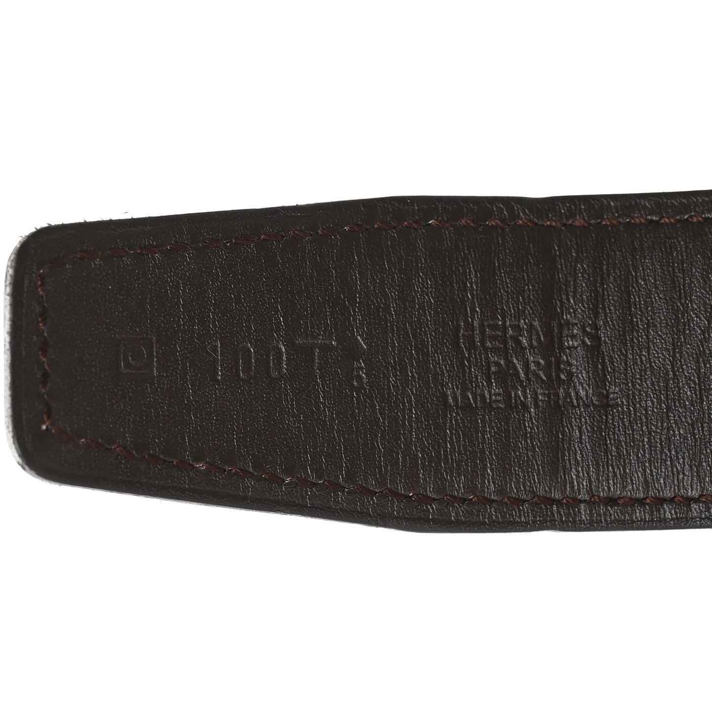 Box 32mm Guilloche H Belt 100 Black Chocolate