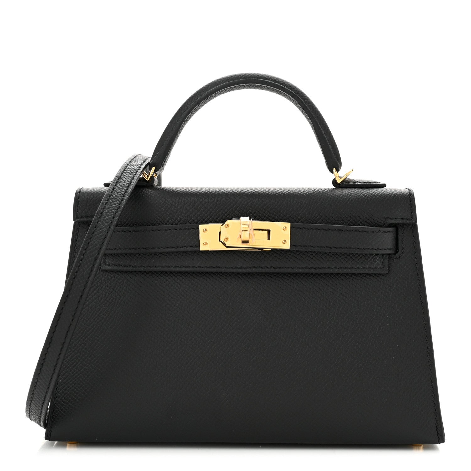 Hermes Epsom Mini Kelly Sellier 20 Black 1 of 11