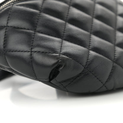 Chanel Lambskin Quilted Waist Belt Bag Black 10 of 11
