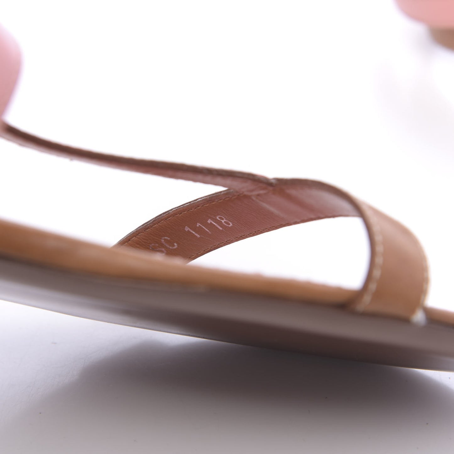 Calfskin Farenheit Flat Sandals 39 Pink
