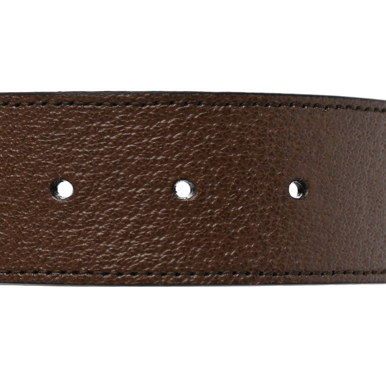 Gucci Monogram Jumbo GG Textured Dollar Calfskin Double G 40mm Belt 95 38 Camel Ebony 3 of 5