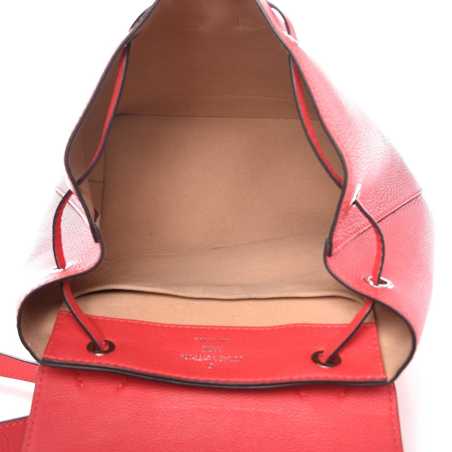 Soft Calfskin Lockme Backpack Poppy