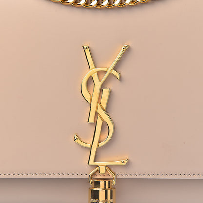 Saint Laurent Smooth Calfskin Medium Classic Monogram Kate Tassel Satchel Dark Beige 11 of 11