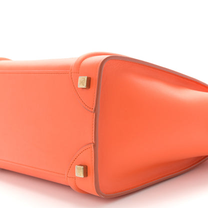 Celine Smooth Calfskin Mini Luggage Orange 9 of 9