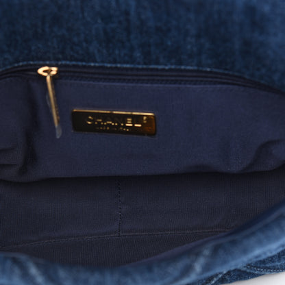 Chanel Denim Quilted Medium Chanel 19 Flap Blue 5 of 11