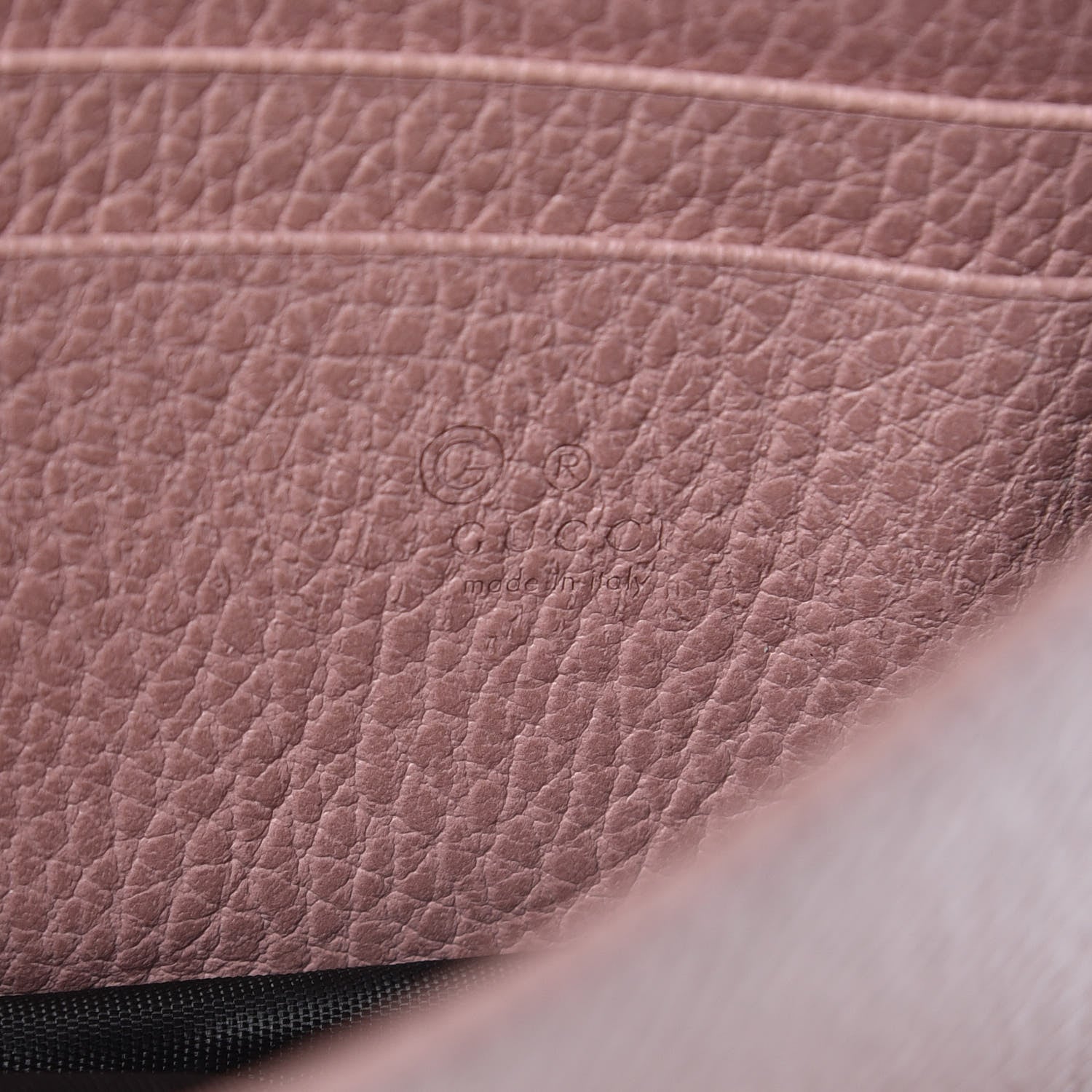 Gucci Dollar Calfskin Interlocking G Chain Wallet Soft Pink 6 of 10