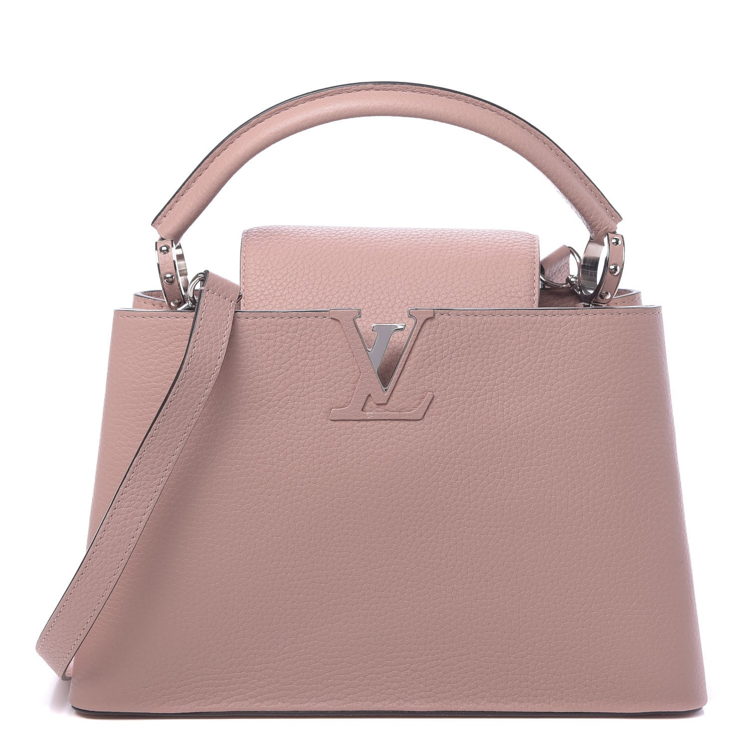 Louis Vuitton Taurillon Capucines PM Magnolia 1 of 10