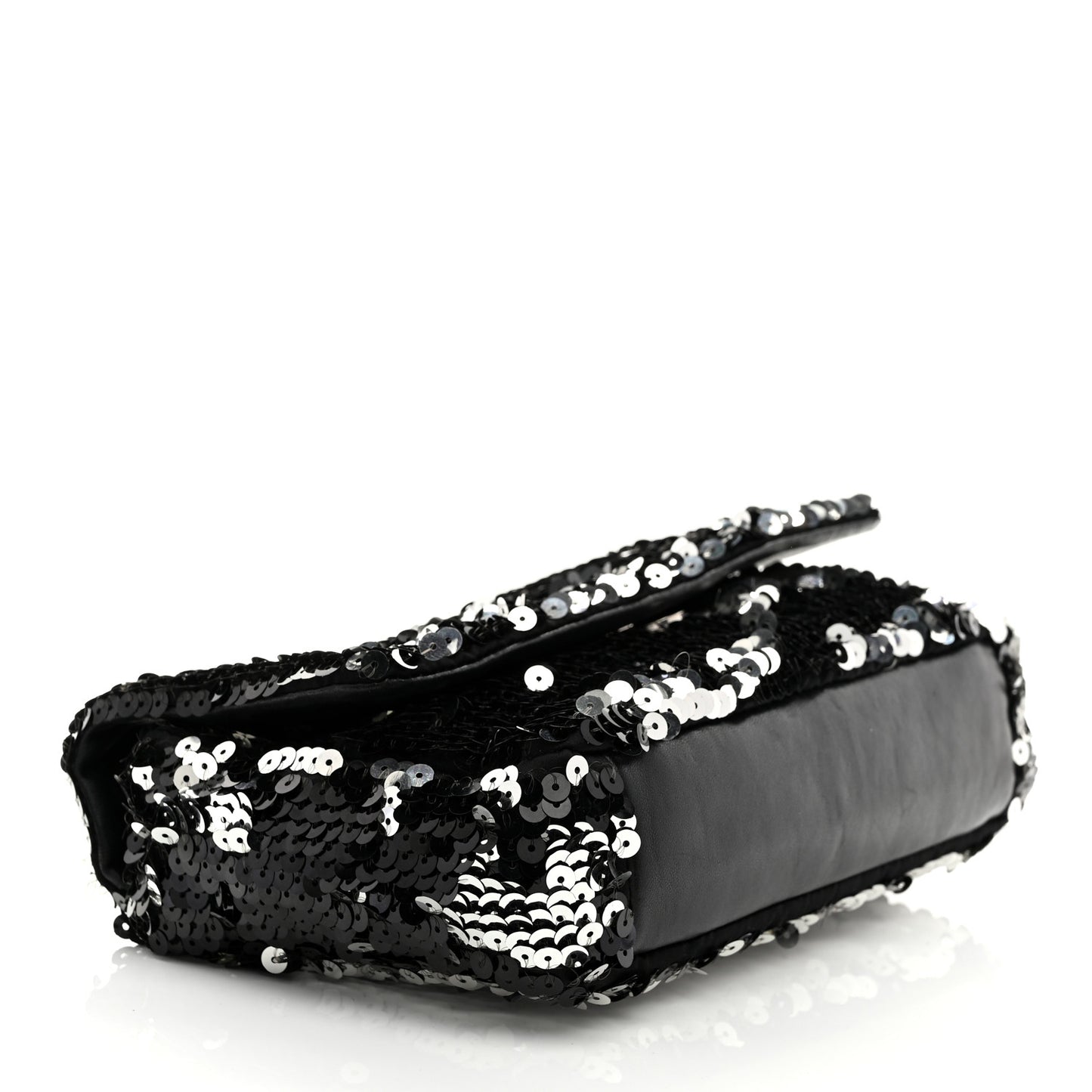 Sequin Summer Night Flap Black Silver