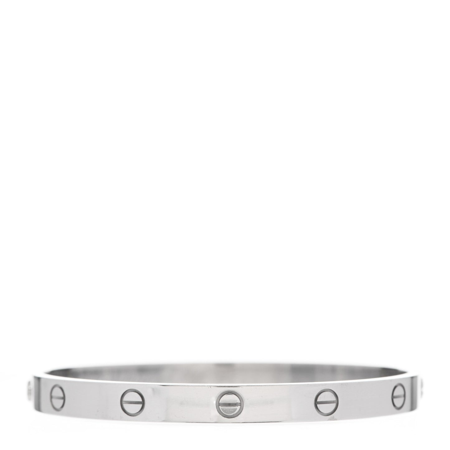 18K White Gold LOVE Bracelet 19