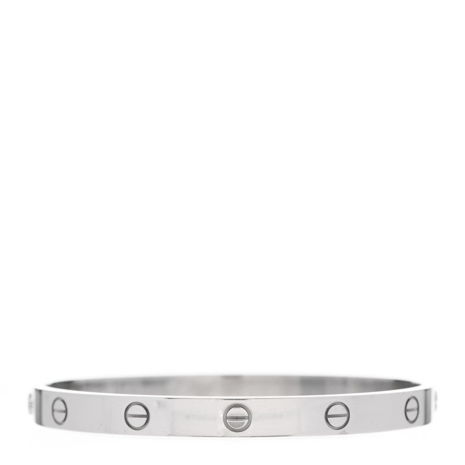 Cartier 18K White Gold LOVE Bracelet 19 3 of 5