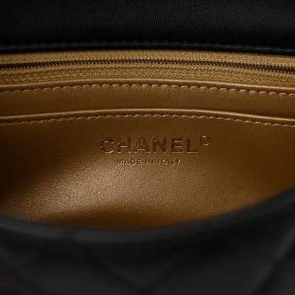 Chanel Lambskin Quilted Mini Rectangular Pearl Crush Flap Black 6 of 11