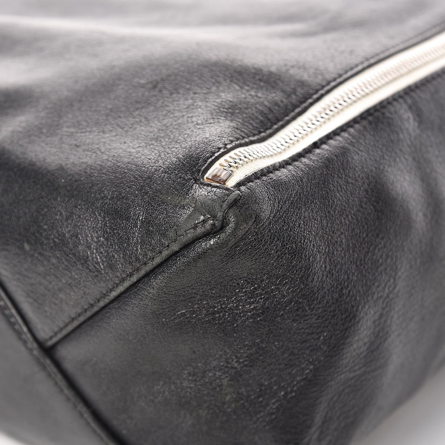 Celine Smooth Lambskin Vertical Zip Cabas Black 10 of 16