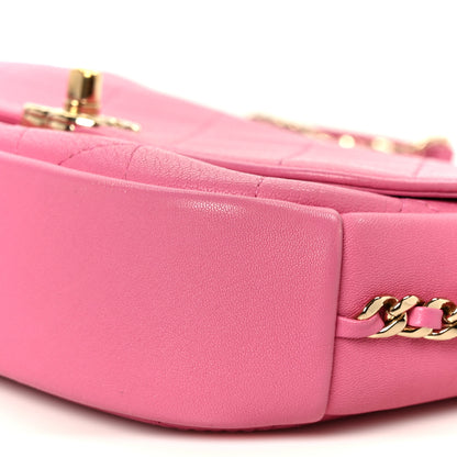 Chanel Goatskin Stitched Casual Trip Single Flap Pink 10 of 11