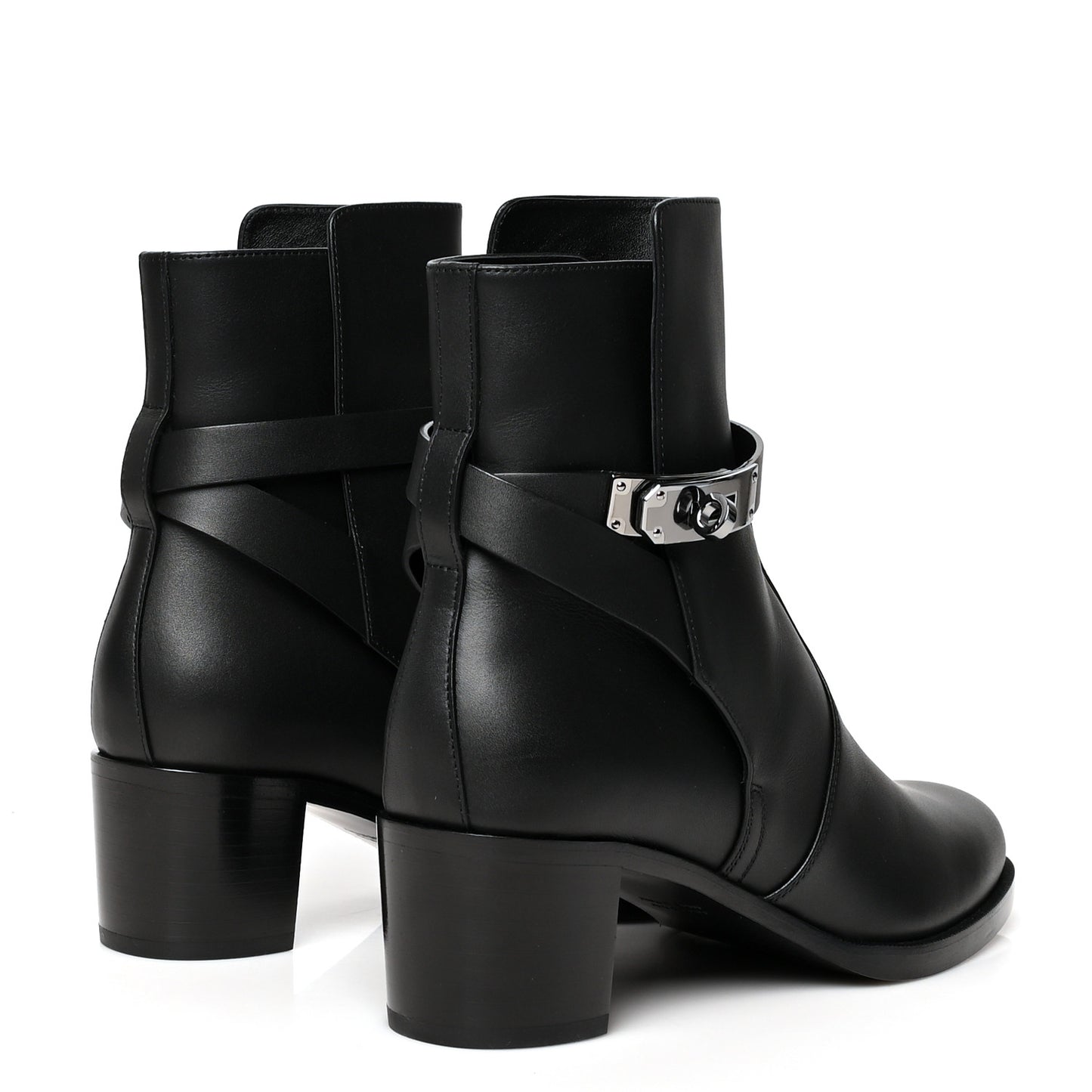 Calfskin Frenchie 50 Ankle Boots 38 Black