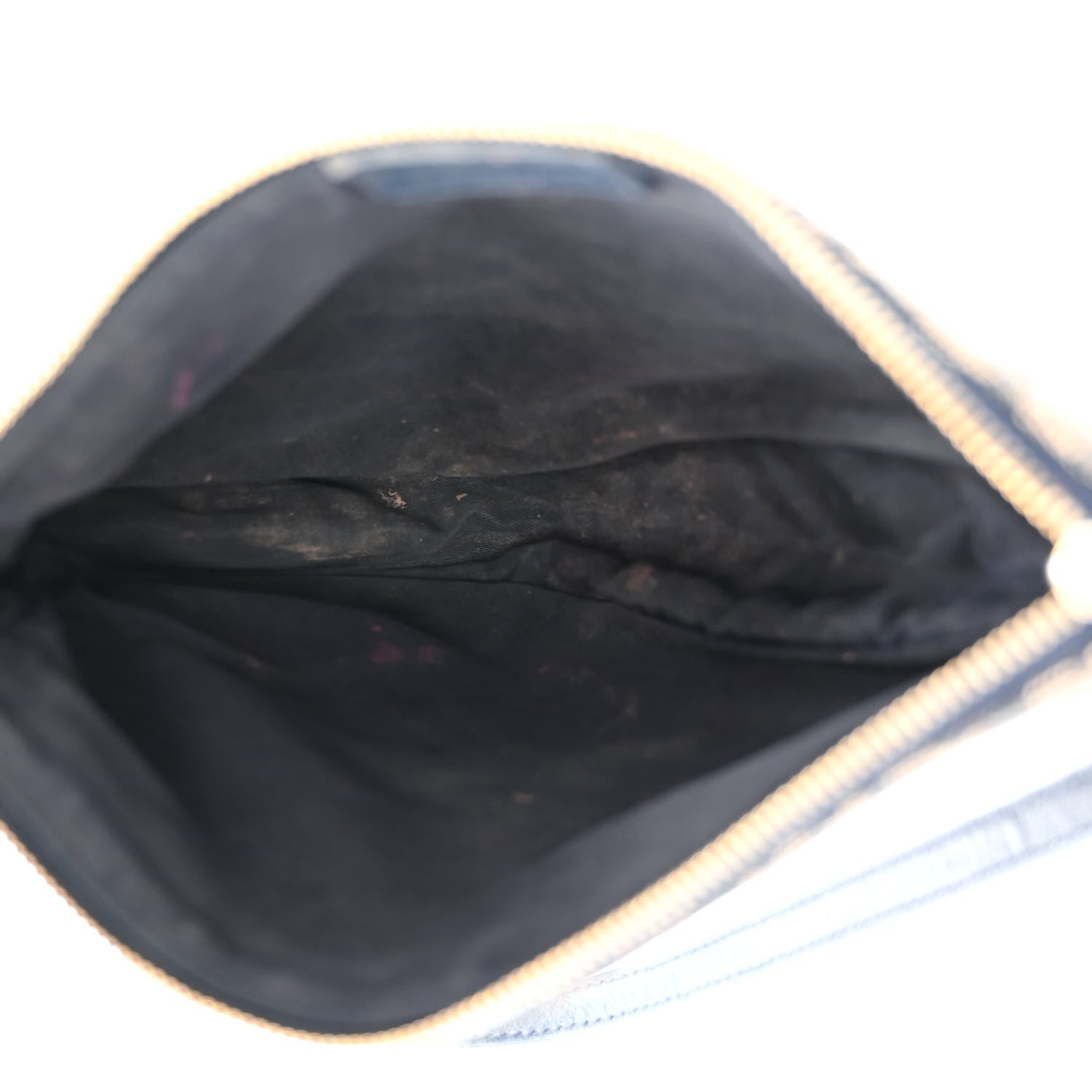 Christian Dior Monogram Mini Saddle Pochette Navy 5 of 13