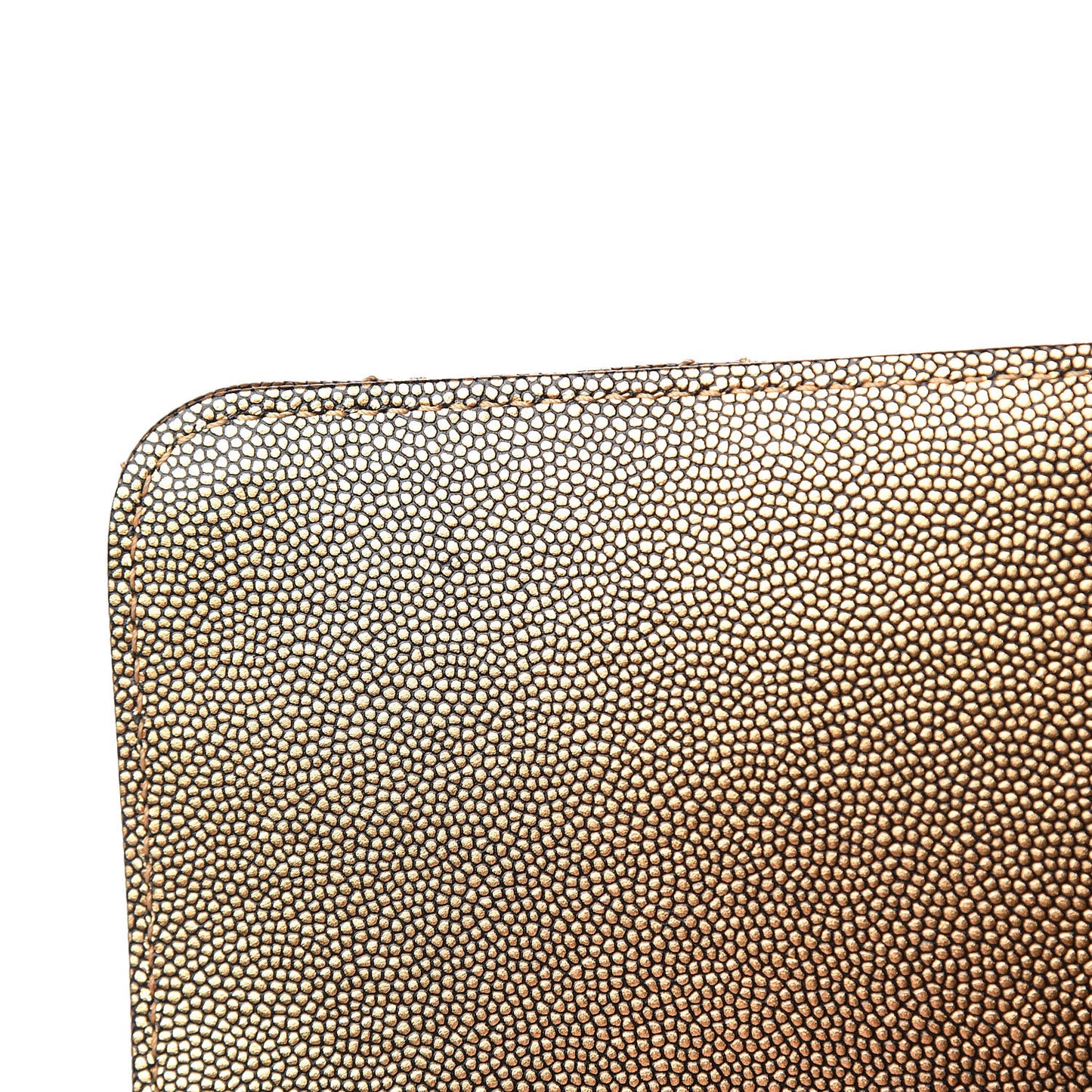Metallic Caviar Quilted Small Coco Handle Flap Gold
