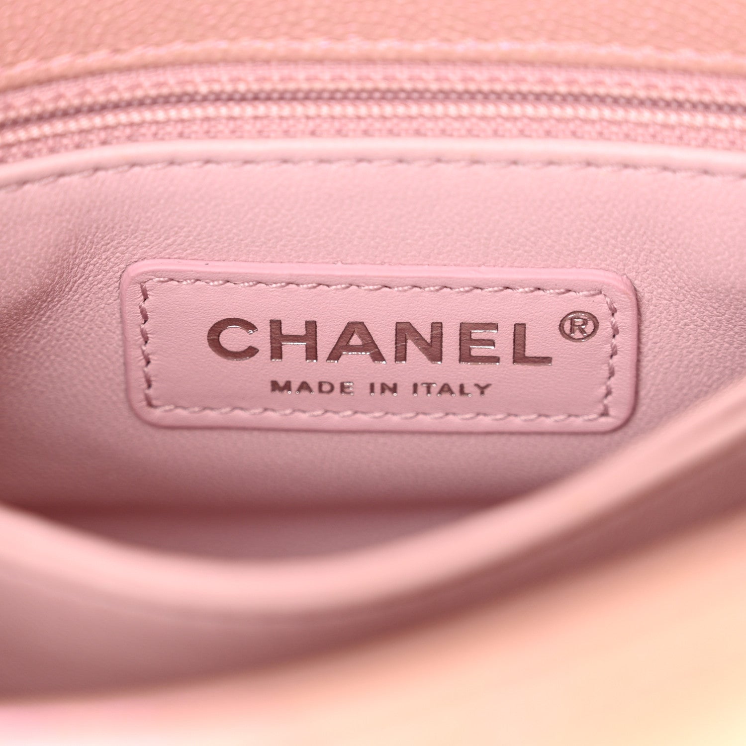 Chanel Iridescent Caviar Quilted Extra Mini Coco Handle Flap Light Pink 6 of 11