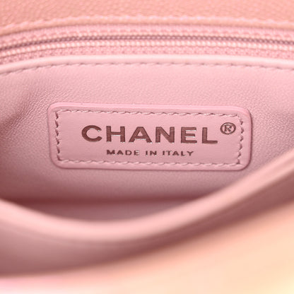 Chanel Iridescent Caviar Quilted Extra Mini Coco Handle Flap Light Pink 6 of 11