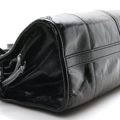 Prada Shiny Nappa Medium Shoulder Bag Black 9 of 10
