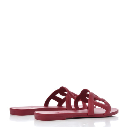 Hermes Rubber Aloha Sandals 37 Rose Baie 4 of 9