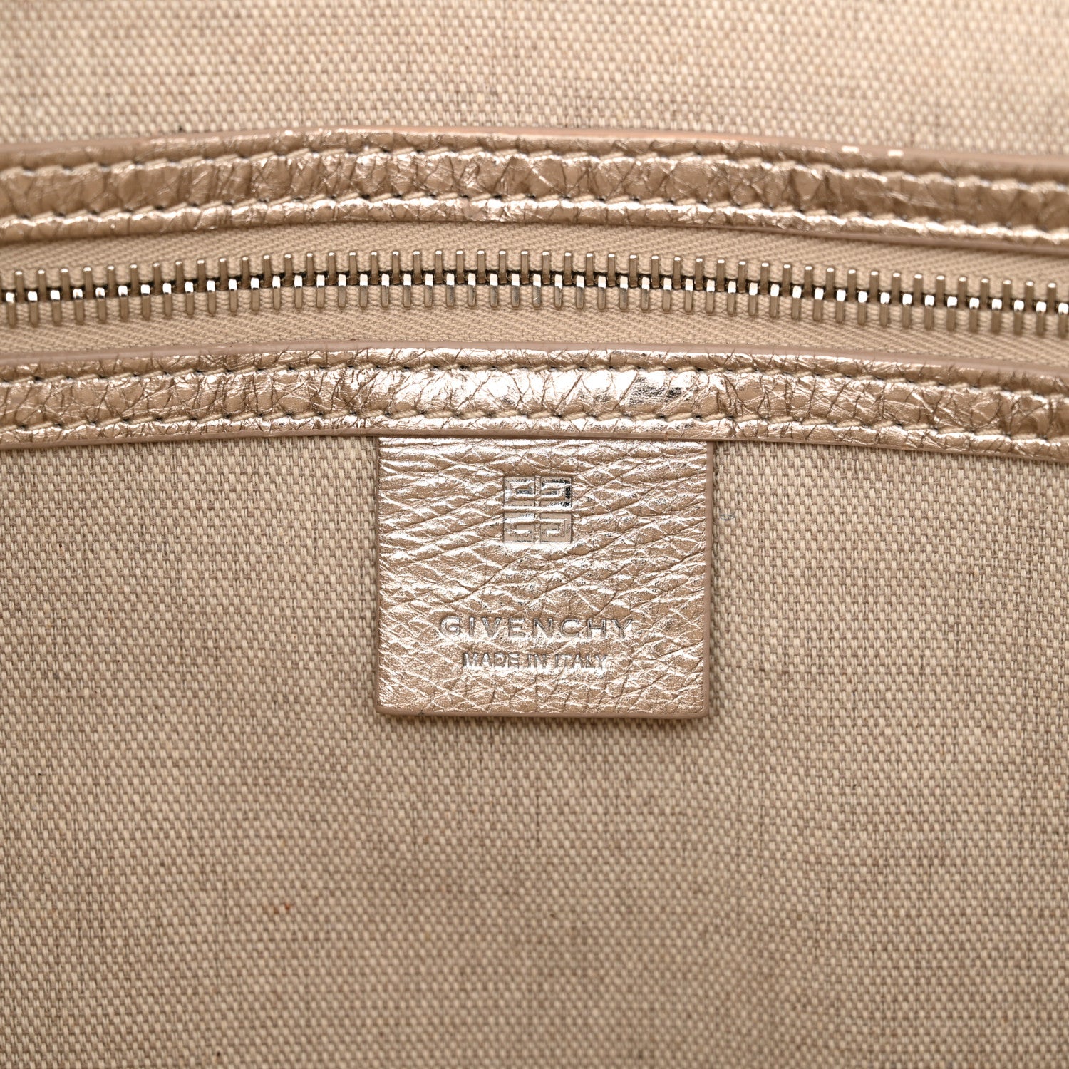 Givenchy Metallic Calfskin Medium Voyou Bag Dusty Gold 7 of 11