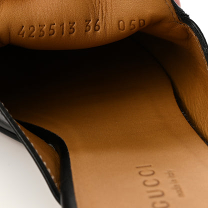 Gucci Calfskin Womens Princetown Slippers 36 Black 8 of 8