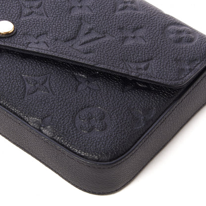 Louis Vuitton Empreinte Pochette Felicie Chain Wallet Black 7 of 9