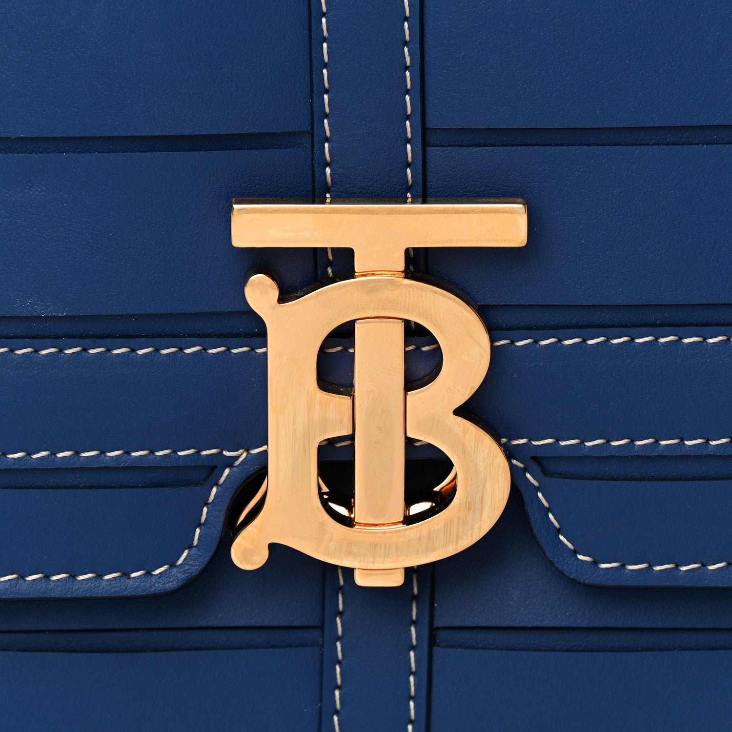 Burberry Calfskin Small TB Bag Ink Navy 6 of 10