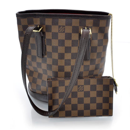 Louis Vuitton Damier Ebene Marais Bucket 23 7 of 11