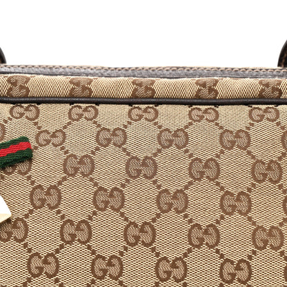 Gucci Monogram Small Princy Satchel Dark Brown 8 of 11