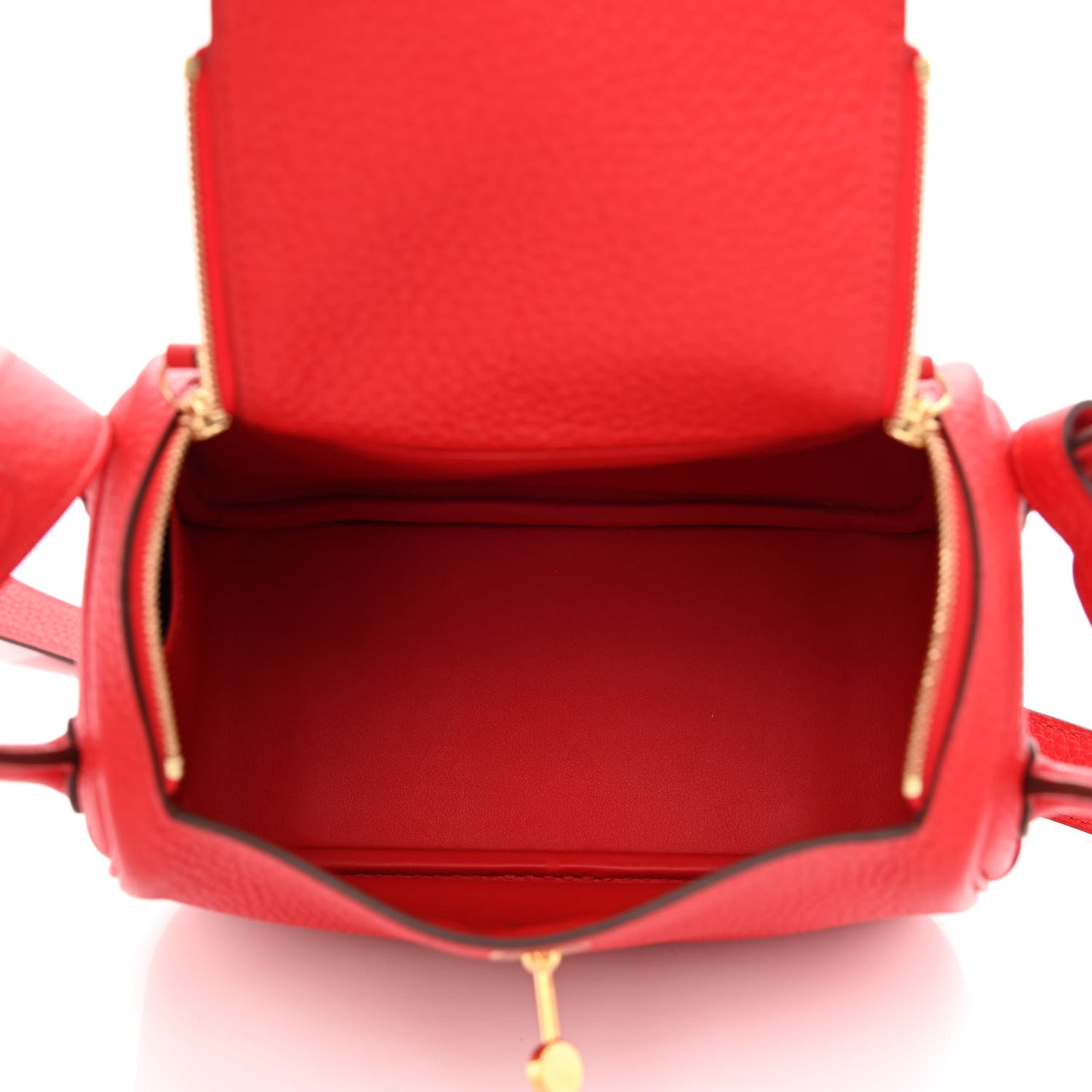 Taurillon Clemence Mini Lindy 20 Rouge De Coeur