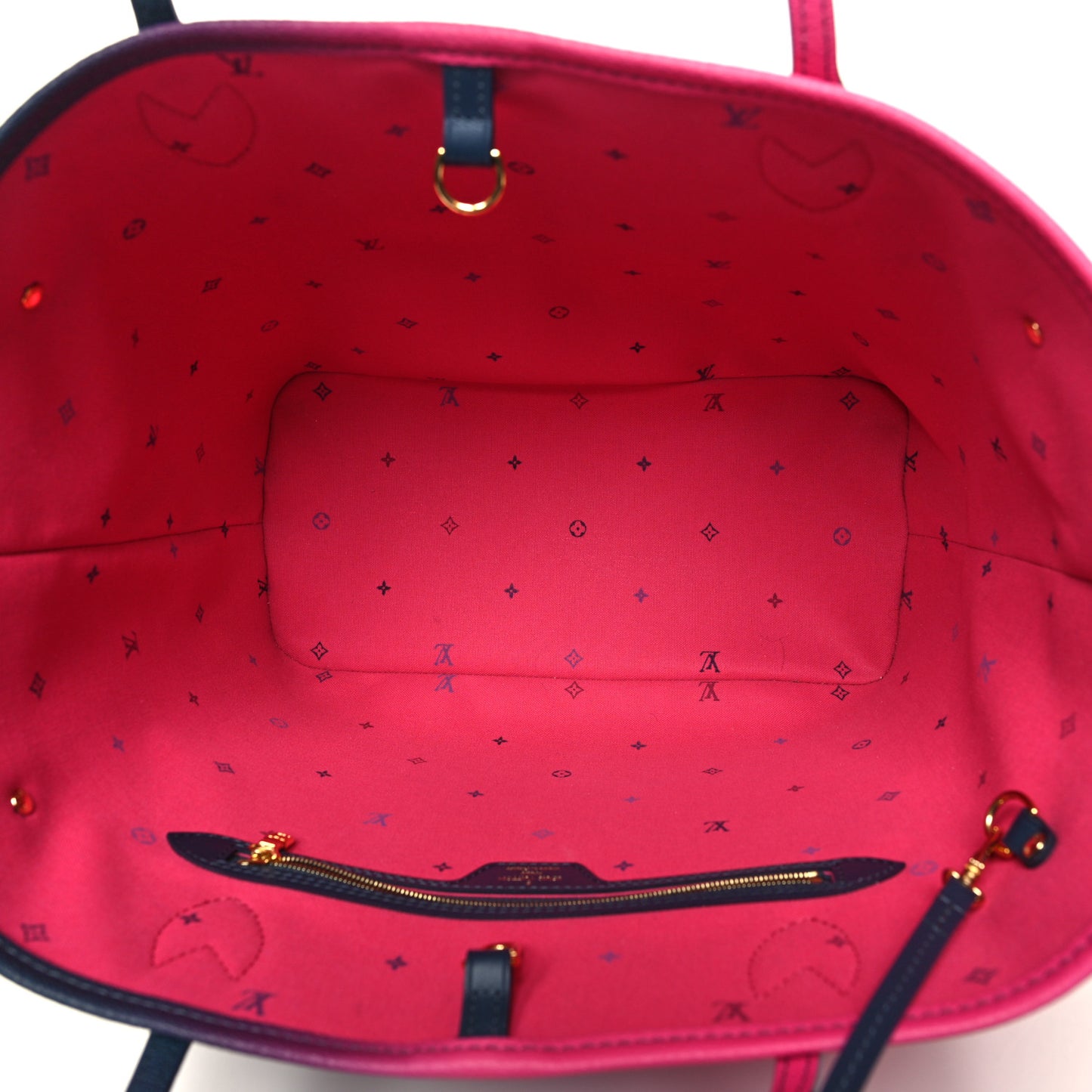 Monogram Giant Spring In The City Neverfull MM Midnight Fuchsia