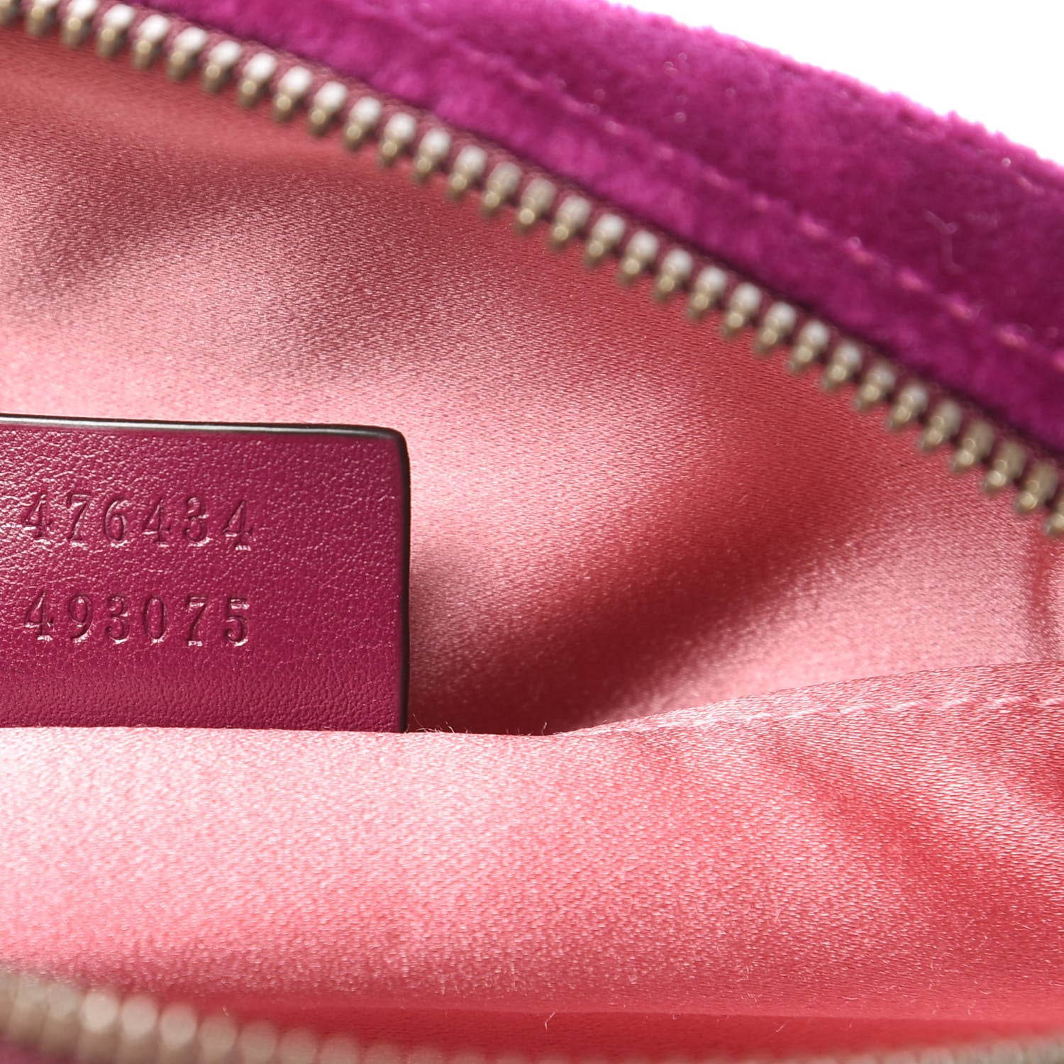 Gucci Velvet Matelasse GG Marmont Belt Bag 85 34 Fuchsia Violet Cyclamen 7 of 11