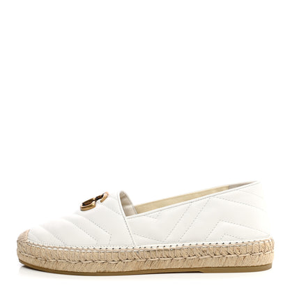 Gucci Nappa Matelasse GG Marmont Espadrilles 38.5 Great White 1 of 13