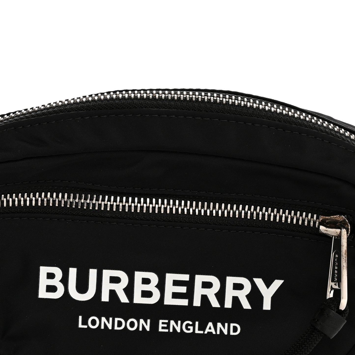 Econyl Logo Print Small Cannon Bum Bag Black