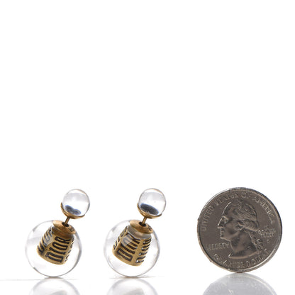Christian Dior Mise En Dior Tribal Earrings Transluscent Gold 2 of 5