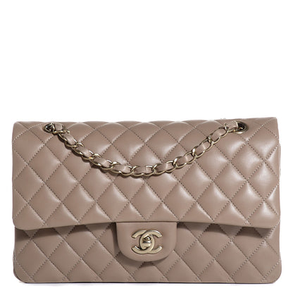 Chanel Lambskin Quilted Medium Double Flap Beige 1 of 7