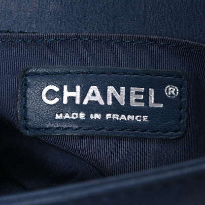 Chanel Calfskin Quilted Small Top Handle Boy Flap Navy 6 of 11