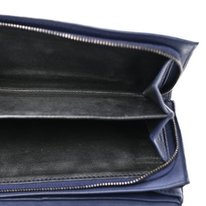 Bottega Veneta Nappa Intrecciato Continental Flap Wallet Dark Blue 5 of 16