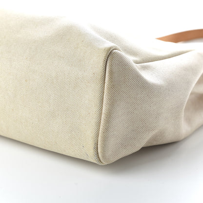 Hermes Toile Vache Calfskin Herbag 40 GM Natural 7 of 9